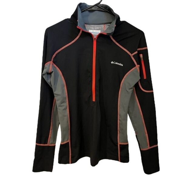 Columbia Long Sleeve Athletic Half Sleeve Top - Picture 1 of 4